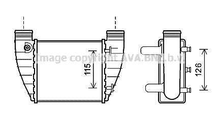 AVA QUALITY COOLING Kompressoriõhu radiaator AI4345